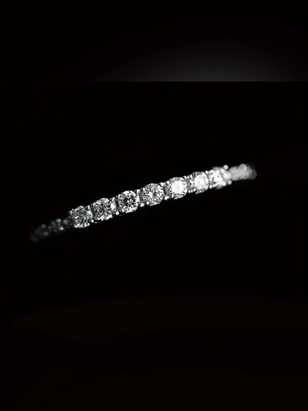 NWT~Silver & Cubic Zirconia Stackable Fashion Ring~ Size 8
